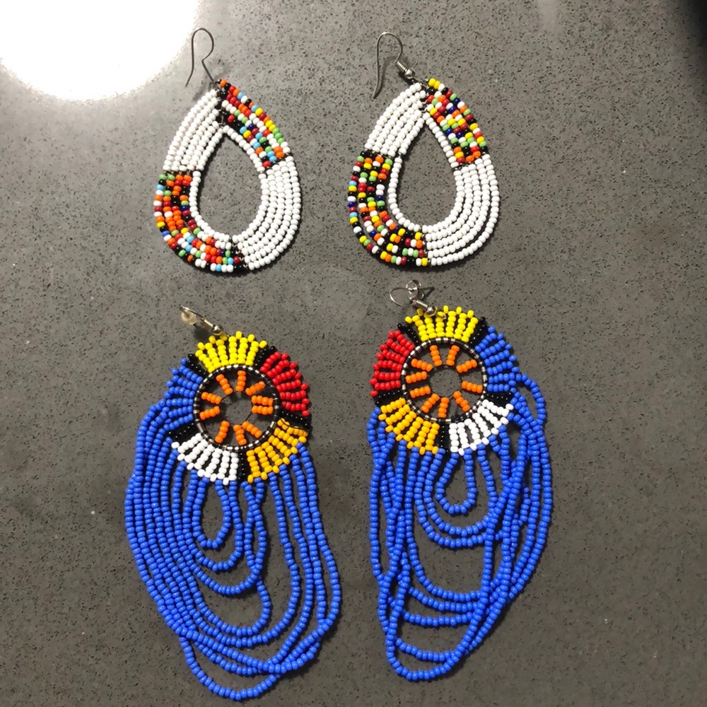 2 PAIR OF EARRINGS FROM GHANA